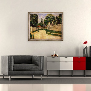 Tablou inramat - Paul Cezanne - Case de-a lungul unui drum, 50 x 60 cm - Img 2