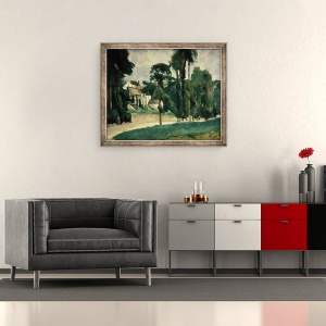 Tablou inramat - Paul Cezanne - Drumul de la Pontoise, 50 x 60 cm - Img 2