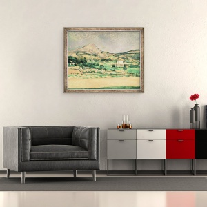 Tablou inramat - Paul Cezanne - Montagne Sainte-Victoire, 50 x 60 cm - Img 2