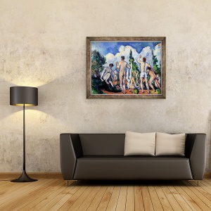 Tablou inramat - Paul Cezanne - Saldatorii, 60 x 80 cm - Img 2