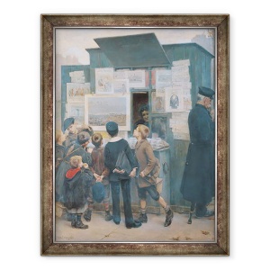 Tablou inramat - Paul-Emmanuel Legrand - Privind la Visul de Detaille, 60 x 80 cm