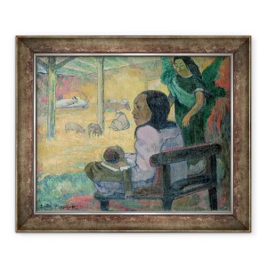Tablou inramat - Paul Gauguin - Fii Nasterea Domnului, 50 x 60 cm