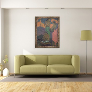Tablou inramat - Paul Gauguin - Maternitate, sau trei femei pe malul marii, 60 x 80 cm - Img 2