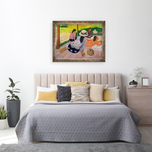 Tablou inramat - Paul Gauguin - Siesta, 60 x 80 cm - Img 2