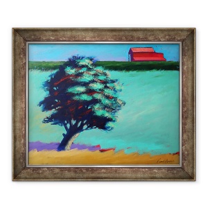 Tablou inramat - Paul Powis - Hambar rosu, 70 x 85 cm