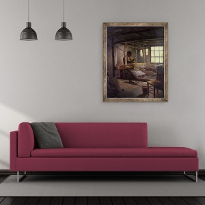 Tablou inramat - Paul Serusier - tesatorul Breton, 50 x 60 cm - Img 2