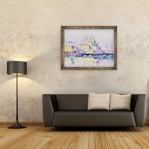 Tablou inramat - Paul Signac - Antibes studiu, 60 x 80 cm - Img 2