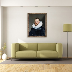 Tablou inramat - Paulus Moreelse - Portretul unui barbat de varsta mijlocie, 70 x 90 cm - Img 2