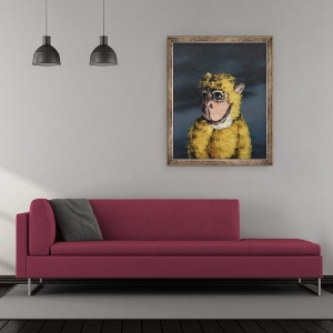 Tablou inramat - Peter Jones - Aur Monkey, 2008, 50 x 60 cm - Img 2