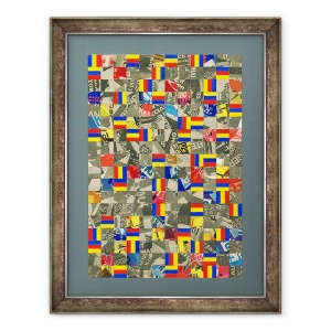Tablou inramat - Peter McClure - Timpul... ordinea... haosul. 1984, 60 x 80 cm