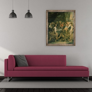 Tablou inramat - Peter Paul Rubens - Cina cea de Taina I, 50 x 60 cm - Img 2