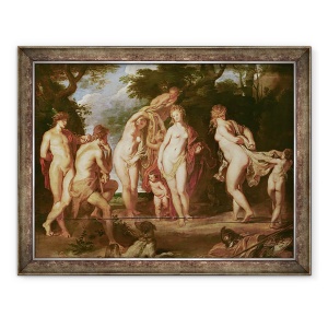 Tablou inramat - Peter Paul Rubens - Hotararea de la Paris, 60 x 80 cm