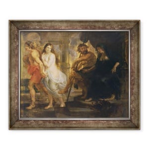 Tablou inramat - Peter Paul Rubens - Orfeu si Euridice, 50 x 60 cm
