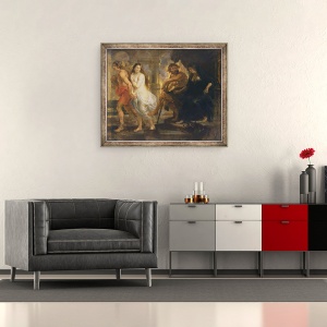 Tablou inramat - Peter Paul Rubens - Orfeu si Euridice, 50 x 60 cm - Img 2