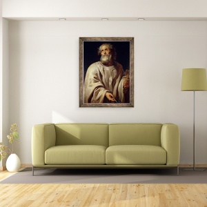 Tablou inramat - Peter Paul Rubens - Saint Peter, 70 x 90 cm - Img 2