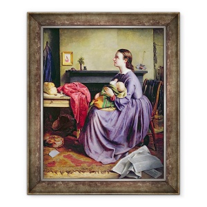 Tablou inramat - Philip Hermogenes Calderon - Doamne, faca-se voia Ta, 50 x 60 cm