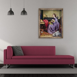 Tablou inramat - Philip Hermogenes Calderon - Doamne, faca-se voia Ta, 50 x 60 cm - Img 2