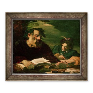 Tablou inramat - Pier Francesco Mola - Homer dicteaza poemul sau, 70 x 85 cm