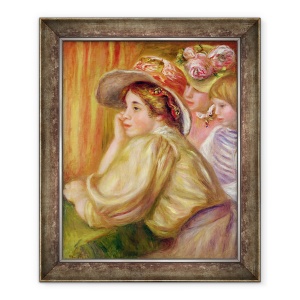 Tablou inramat - Pierre Auguste Renoir - Coco si cei doi servitori, 70 x 85 cm