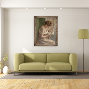 Tablou inramat - Pierre Auguste Renoir - Femeie de lectura, 60 x 80 cm - Img 2