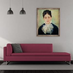 Tablou inramat - Pierre Auguste Renoir - Femeie Zambitoare, 50 x 60 cm - Img 2