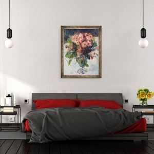 Tablou inramat - Pierre Auguste Renoir - Moss-Roses, 70 x 90 cm - Img 3
