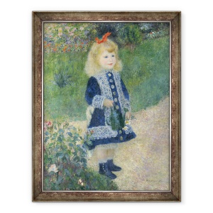 Tablou inramat - Pierre Auguste Renoir - O fata cu o cutie de udare, 60 x 80 cm