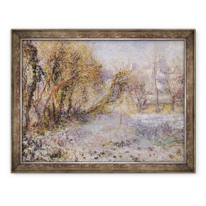 Tablou inramat - Pierre Auguste Renoir - Peisaj cu zapada, 70 x 90 cm