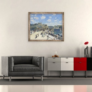 Tablou inramat - Pierre Auguste Renoir - Pont Neuf, Paris, 50 x 60 cm - Img 2