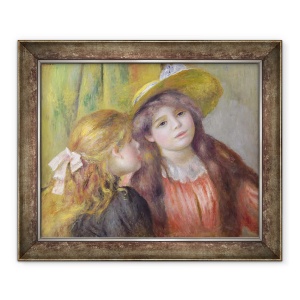 Tablou inramat - Pierre Auguste Renoir - Portret De Doua Fete, 50 x 60 cm