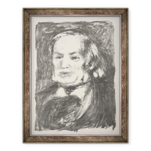 Tablou inramat - Pierre Auguste Renoir - Portretul lui Richard Wagner, 60 x 80 cm