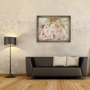 Tablou inramat - Pierre Auguste Renoir - Studiu pentru scaldari mari, 60 x 80 cm - Img 2