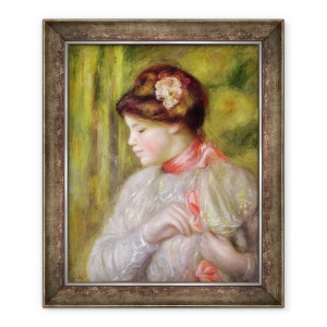 Tablou inramat - Pierre Auguste Renoir - Tanara femeie ajustandu-si bluza, 70 x 85 cm