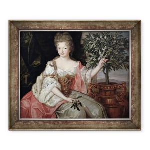 Tablou inramat - Pierre Gobert - Portret De Francoise Marie de Bourbon 1677-1749 Ducesa de Orleans Mademoiselle de Blois, 70 x 85 cm