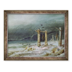 Tablou inramat - Pierre Luc Charles Ciceri - spanzuratoare, 70 x 90 cm