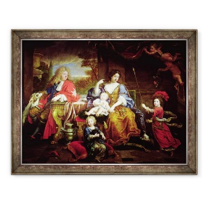 Tablou inramat - Pierre Mignard - Marele Delfin cu sotia si copiii sai, 60 x 80 cm