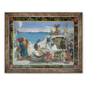 Tablou inramat - Pierre Puvis de Chavannes - Marsilia, Poarta Orientului, 60 x 80 cm