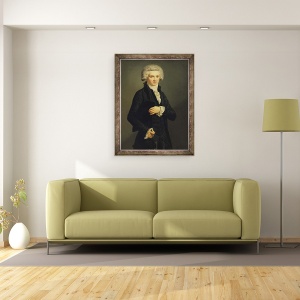 Tablou inramat - Pierre Roch Vigneron - Maximilien de Robespierre 1758-94 1791, 60 x 80 cm - Img 2