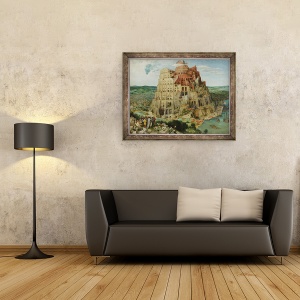 Tablou inramat - Pieter Bruegel the Elder - Turnul Babel, 60 x 80 cm - Img 2