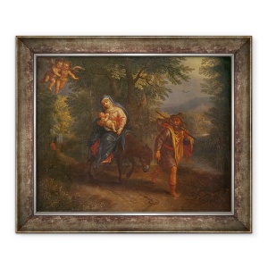 Tablou inramat - Pieter Bruegel the Elder - Zborul in Egipt, 50 x 60 cm