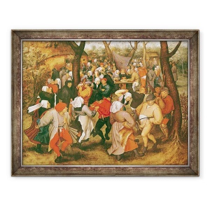 Tablou inramat - Pieter Brueghel the Younger - Dansul Nuntii, 60 x 80 cm