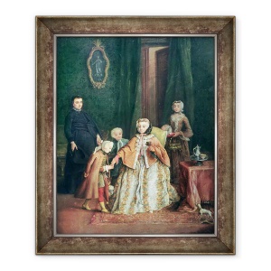 Tablou inramat - Pietro Longhi - Sarutand mana, 50 x 60 cm