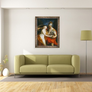 Tablou inramat - Pompeo Girolamo Batoni - Pace si razboi, 60 x 80 cm - Img 2