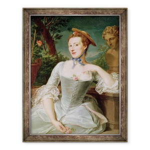 Tablou inramat - Pompeo Girolamo Batoni - Portretul unei femei necunoscute, 70 x 90 cm
