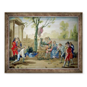 Tablou inramat - Ramon Bayeu y Subias - Jocul de boluri, 60 x 80 cm