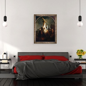 Tablou inramat - Rembrandt Harmensz van Rijn - Depozitia, 70 x 90 cm - Img 3
