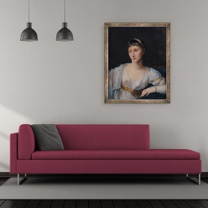 Tablou inramat - Robert Lefevre - Portret De Marie-Pauline Bonaparte 1780-1825 Printesa Borghese, 50 x 60 cm - Img 2