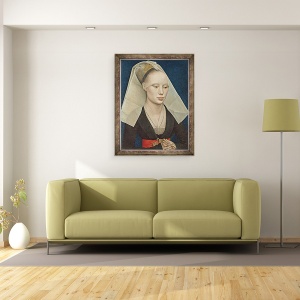 Tablou inramat - Rogier van der Weyden - Portretul unei doamne I, 70 x 90 cm - Img 2