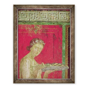 Tablou inramat - Roman - Detaliu al initiatului, de la scena catehismului, Zidul de Nord, Oecus 5, 60 x 80 cm