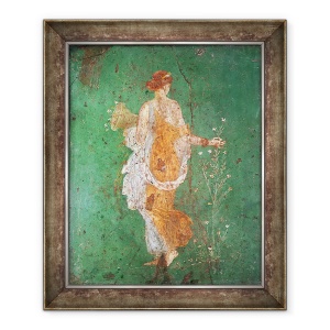 Tablou inramat - Roman - Primavara, fecioara colectarea de flori, de la vila de Varano din Stabiae, 50 x 60 cm